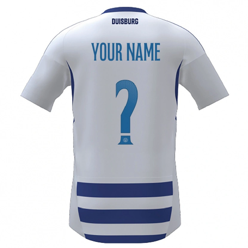 Danxen Women Your Name #0 White Blue Home Jersey 2025/26 T-Shirt