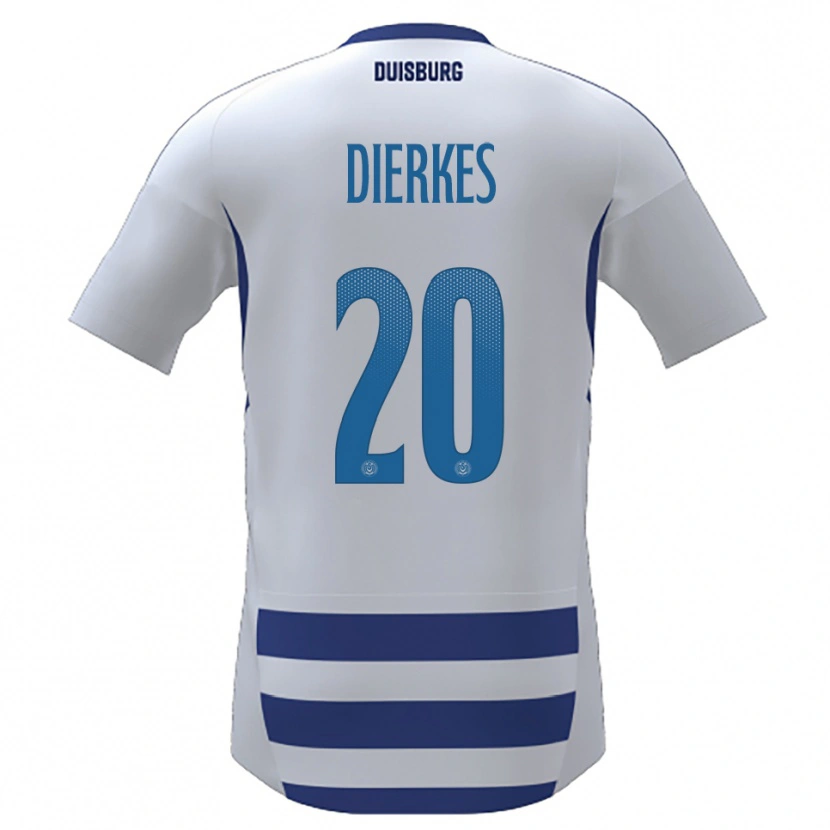 Danxen Women Theorina Dierkes #20 White Blue Home Jersey 2025/26 T-Shirt