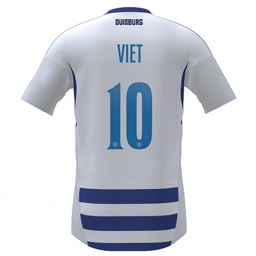 Danxen Women Christian Viet #10 White Blue Home Jersey 2025/26 T-Shirt