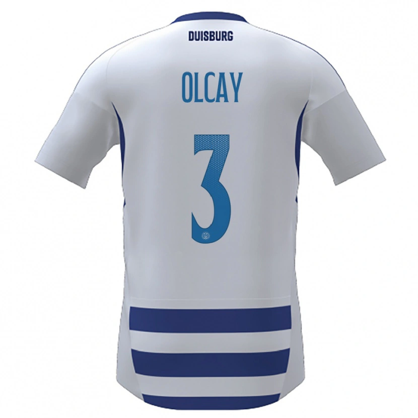 Danxen Women Kadir Olcay #3 White Blue Home Jersey 2025/26 T-Shirt