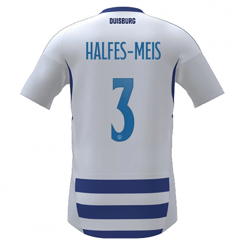 Danxen Women Louis Halfes-Meis #3 White Blue Home Jersey 2025/26 T-Shirt