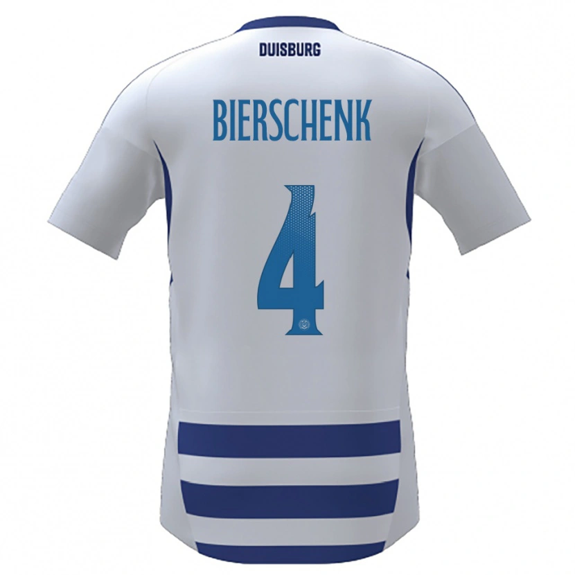 Danxen Women Julian Bierschenk #4 White Blue Home Jersey 2025/26 T-Shirt