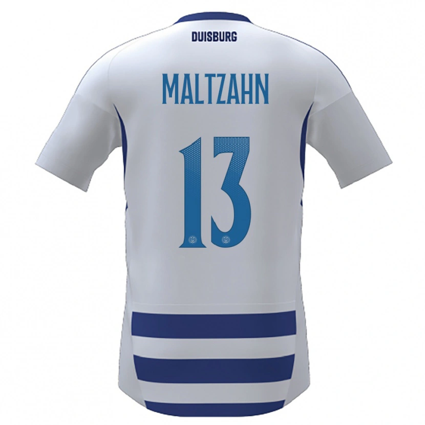 Danxen Women Jonah Maltzahn #13 White Blue Home Jersey 2025/26 T-Shirt