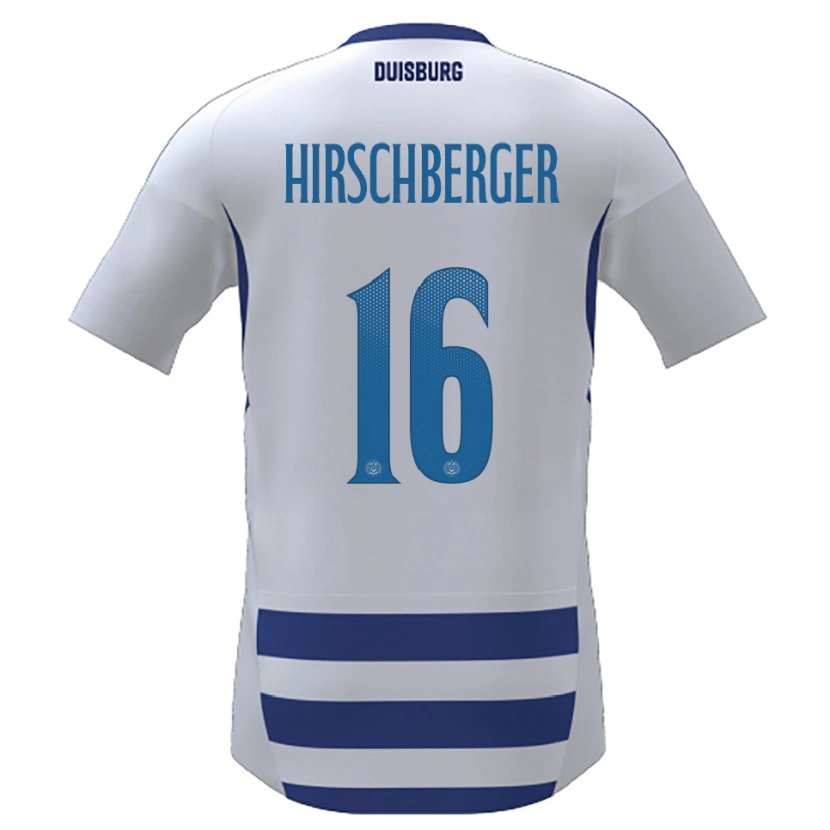 Danxen Women Isabell Hirschberger #16 White Blue Home Jersey 2025/26 T-Shirt