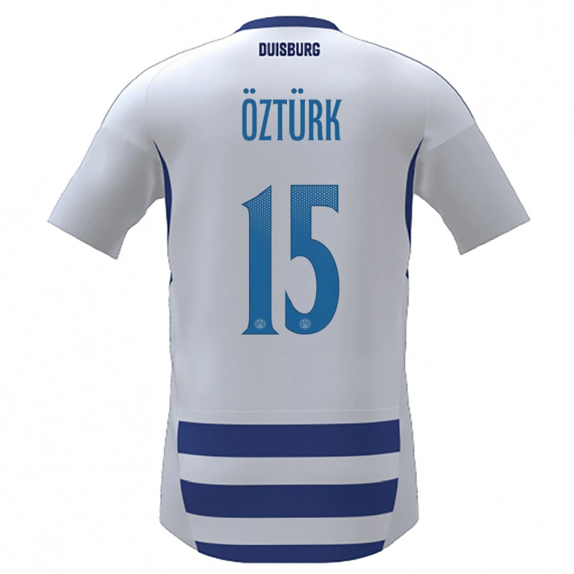 Danxen Women Melisa Öztürk #15 White Blue Home Jersey 2025/26 T-Shirt