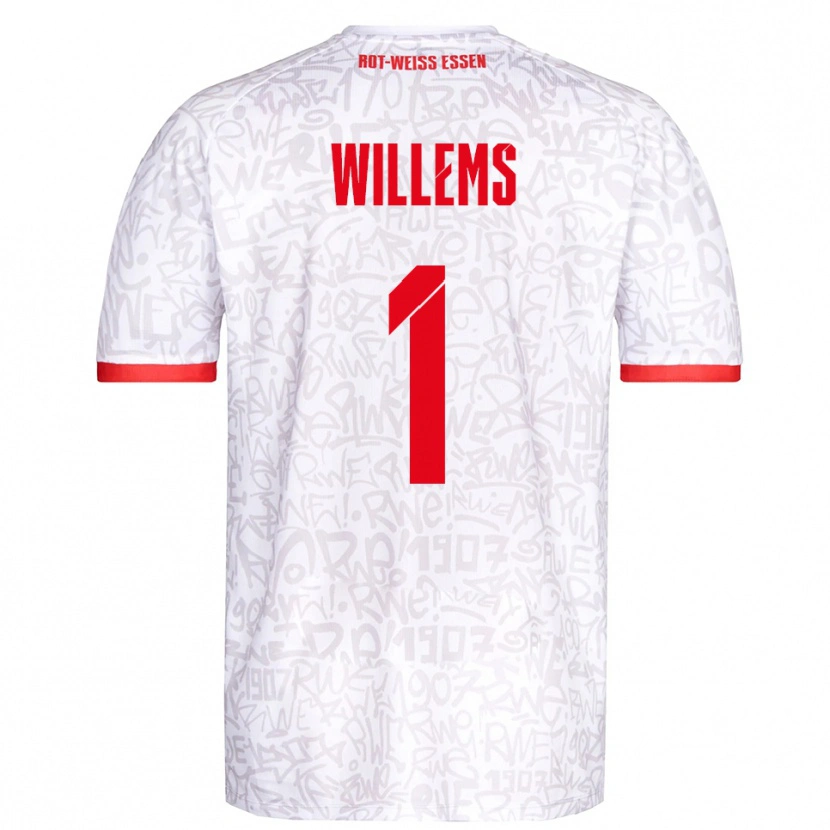 Danxen Women Leon Willems #1 White Red Home Jersey 2025/26 T-Shirt