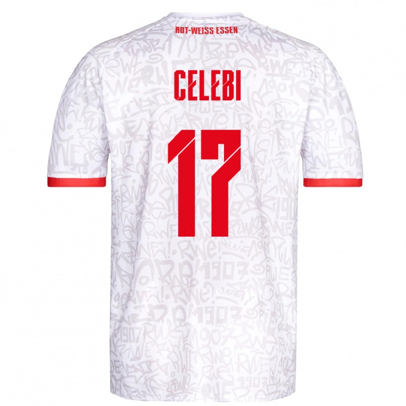 Danxen Women Ekin Celebi #17 White Red Home Jersey 2025/26 T-Shirt