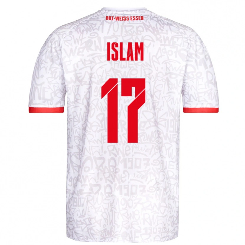 Danxen Women Arda Islam #17 White Red Home Jersey 2025/26 T-Shirt