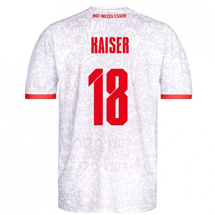 Danxen Women Nils Kaiser #18 White Red Home Jersey 2025/26 T-Shirt