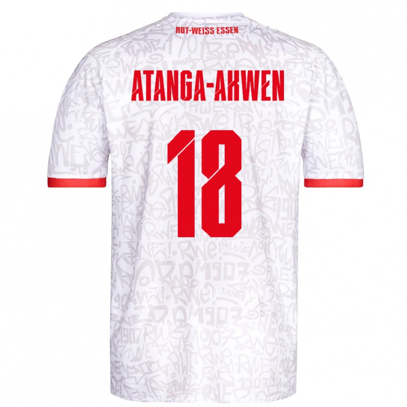 Danxen Women Randy-Tamufor Atanga-Akwen #18 White Red Home Jersey 2025/26 T-Shirt