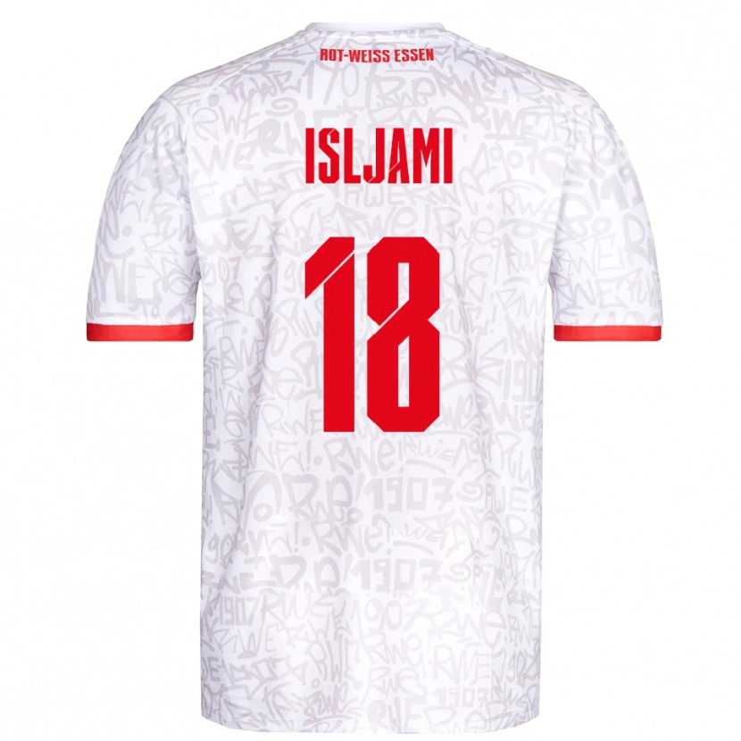 Danxen Women Vleron Isljami #18 White Red Home Jersey 2025/26 T-Shirt