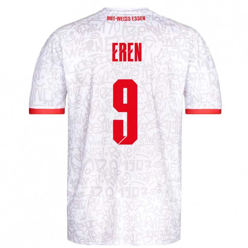Danxen Women Baran Eren #9 White Red Home Jersey 2025/26 T-Shirt