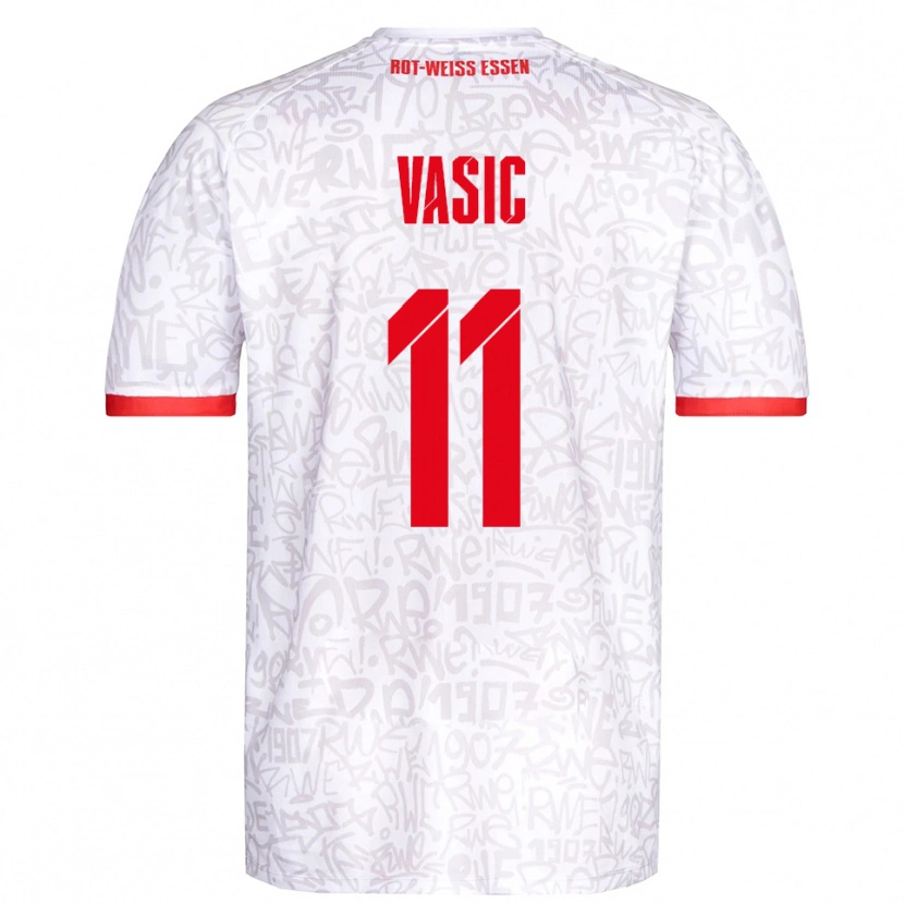 Danxen Women Fadih Vasic #11 White Red Home Jersey 2025/26 T-Shirt