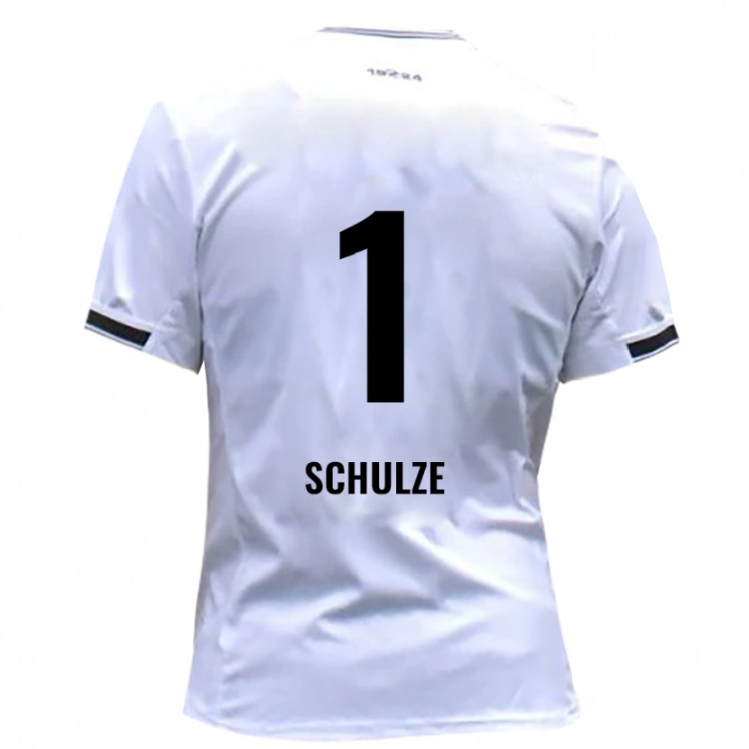 Danxen Women Philipp Schulze #1 White Red Home Jersey 2025/26 T-Shirt
