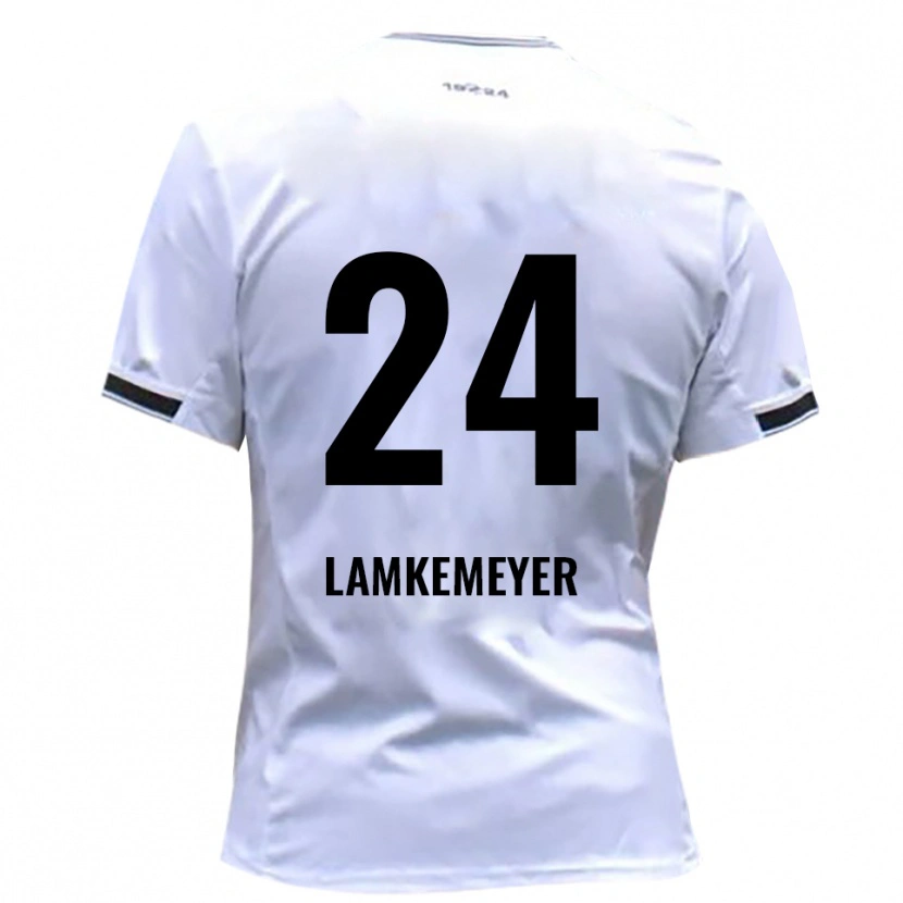 Danxen Women Moritz Lamkemeyer #24 White Red Home Jersey 2025/26 T-Shirt