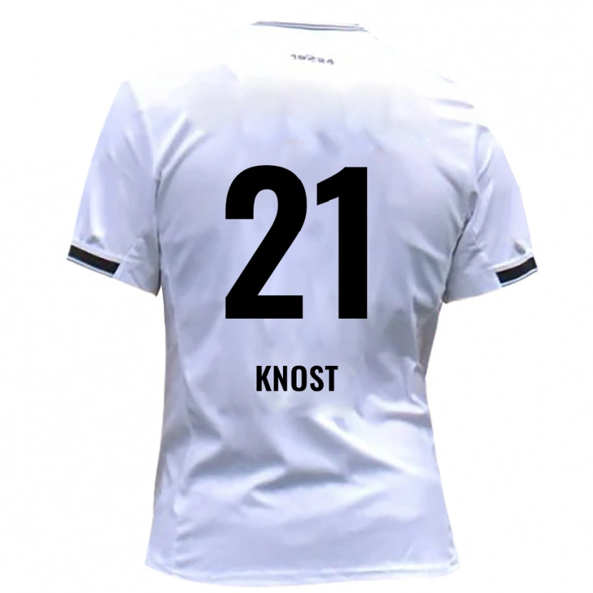 Danxen Women Tobias Knost #21 White Red Home Jersey 2025/26 T-Shirt