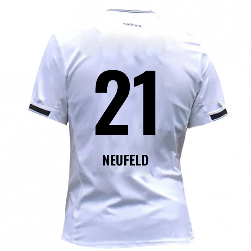 Danxen Women Simon Neufeld #21 White Red Home Jersey 2025/26 T-Shirt