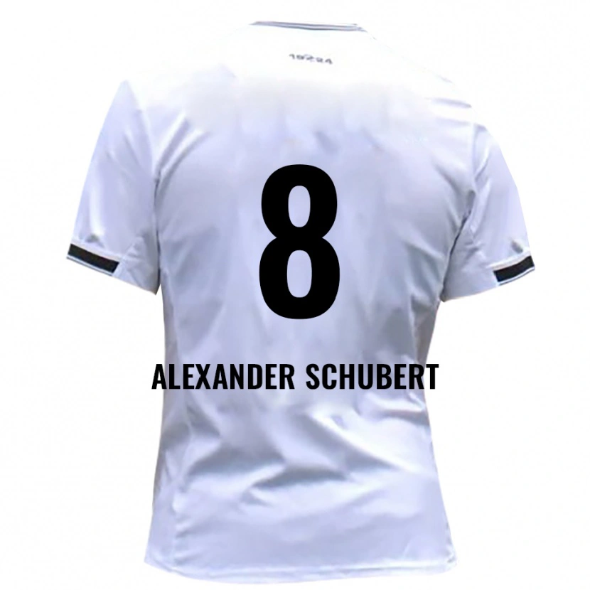 Danxen Women Tristan Alexander Schubert #8 White Red Home Jersey 2025/26 T-Shirt