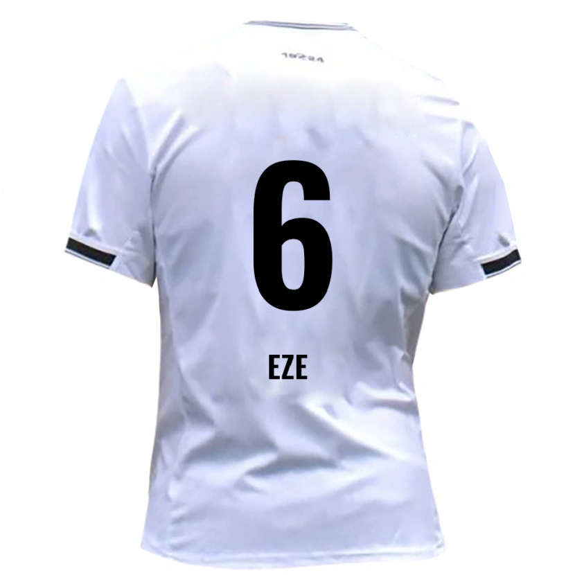 Danxen Women Joshua Eze #6 White Red Home Jersey 2025/26 T-Shirt
