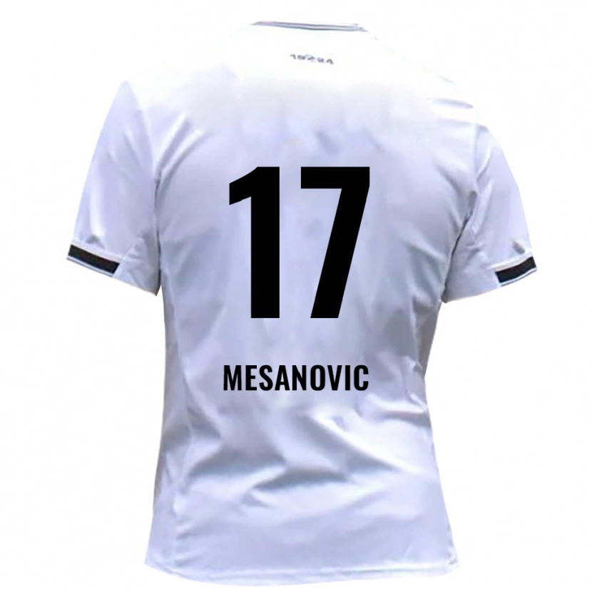 Danxen Women Almin Mesanovic #17 White Red Home Jersey 2025/26 T-Shirt