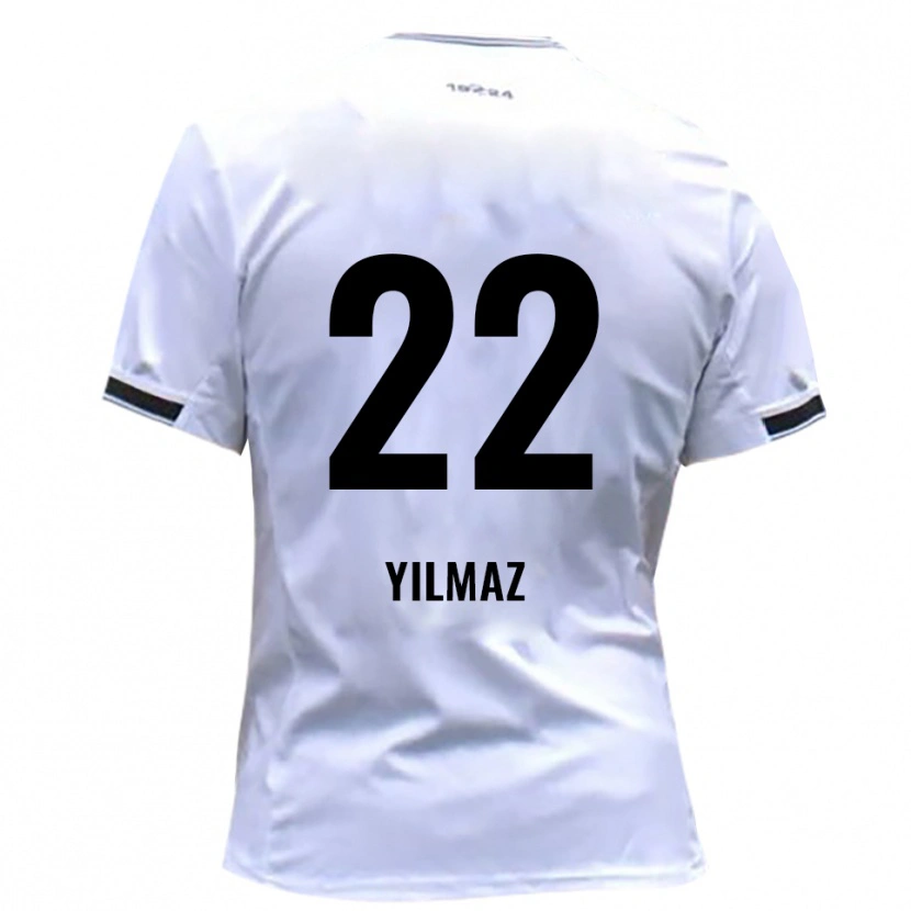 Danxen Women Furkan Yilmaz #22 White Red Home Jersey 2025/26 T-Shirt