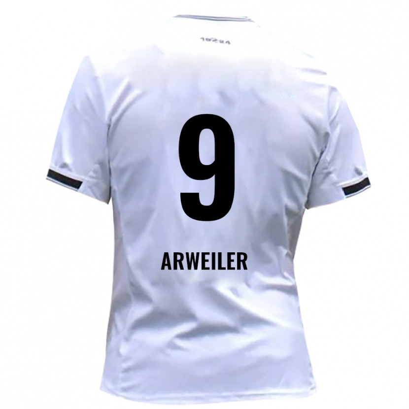 Danxen Women Jonas Arweiler #9 White Red Home Jersey 2025/26 T-Shirt