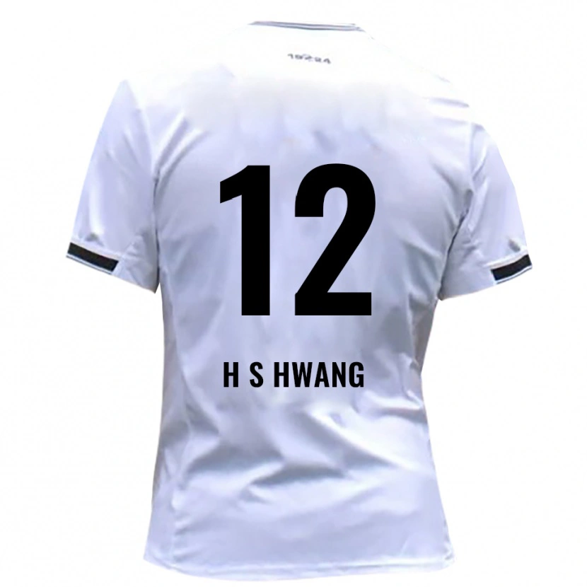 Danxen Women Seung-Ho Hwang #12 White Red Home Jersey 2025/26 T-Shirt
