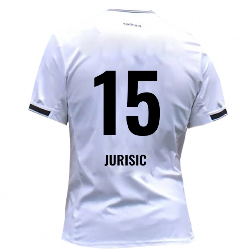 Danxen Women Fabian Jurisic #15 White Red Home Jersey 2025/26 T-Shirt