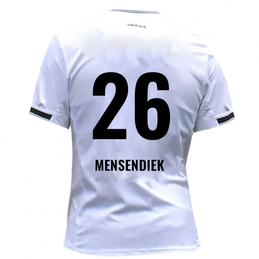 Danxen Women Luis Mensendiek #26 White Red Home Jersey 2025/26 T-Shirt