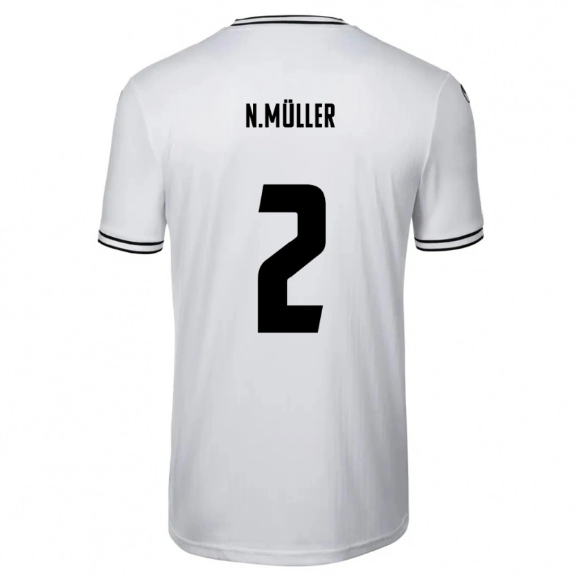 Danxen Women Nico Müller #2 White Black Home Jersey 2025/26 T-Shirt