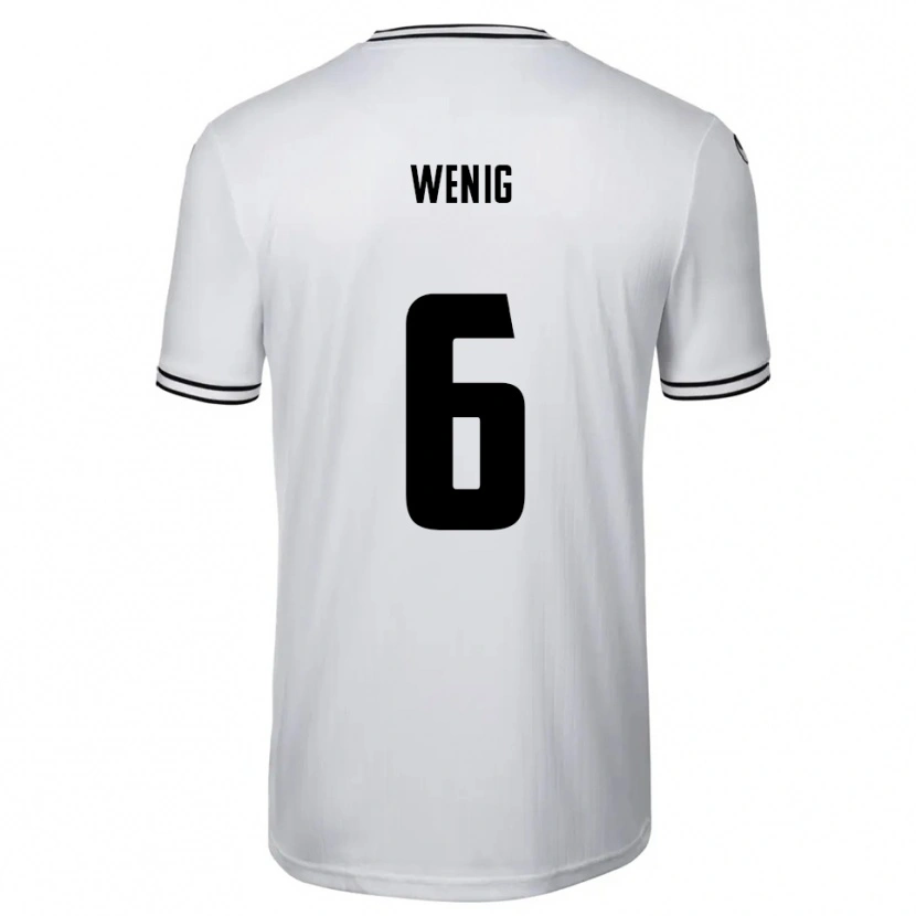 Danxen Women Marcel Wenig #6 White Black Home Jersey 2025/26 T-Shirt