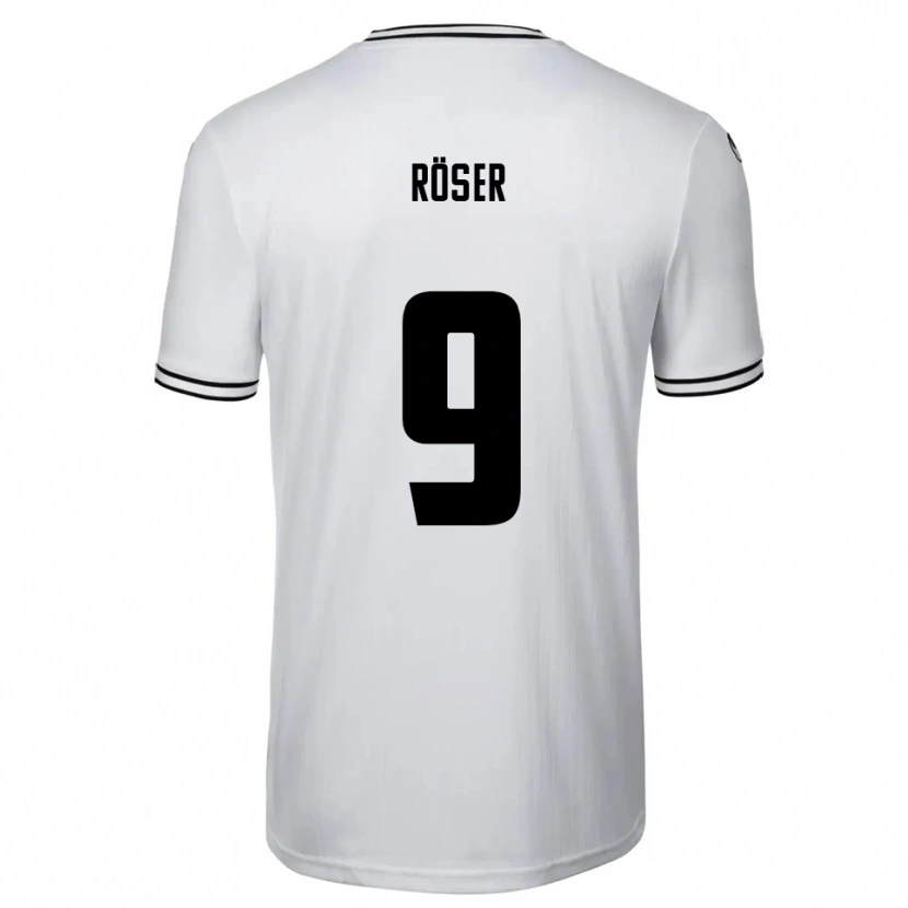 Danxen Women Lucas Röser #9 White Black Home Jersey 2025/26 T-Shirt