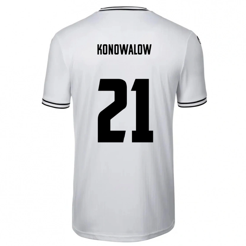 Danxen Women Stefan Konowalow #21 White Black Home Jersey 2025/26 T-Shirt