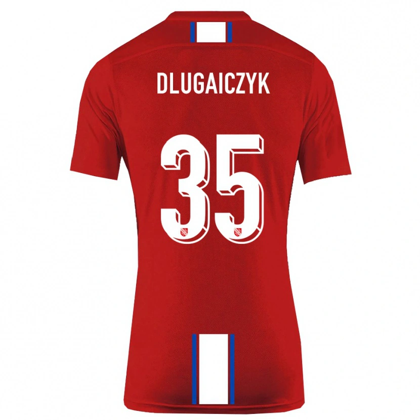 Danxen Women Alexander Dlugaiczyk #35 Red White Home Jersey 2025/26 T-Shirt