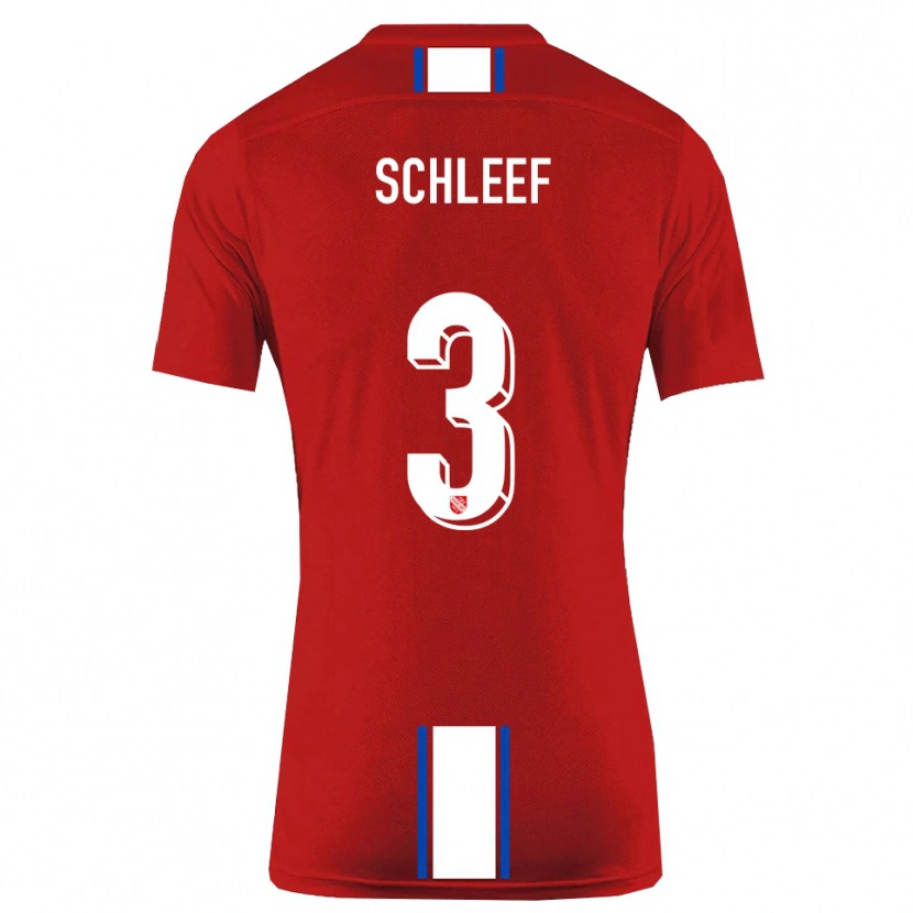 Danxen Women Marco Schleef #3 Red White Home Jersey 2025/26 T-Shirt