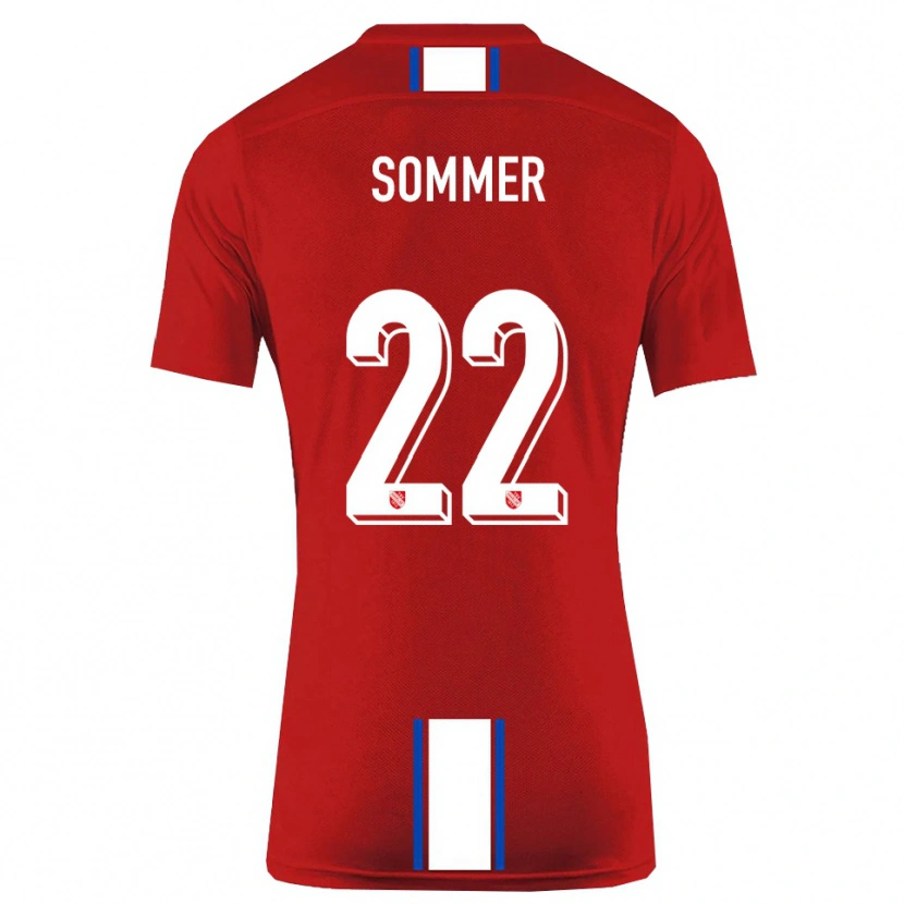 Danxen Women Leon Sommer #22 Red White Home Jersey 2025/26 T-Shirt