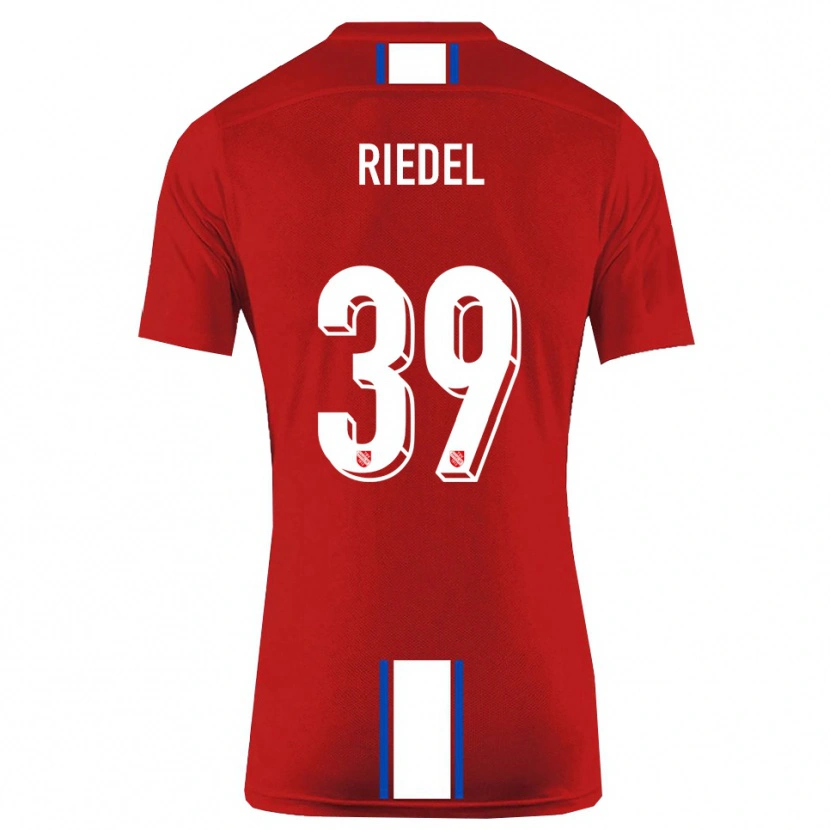 Danxen Women Florian Riedel #39 Red White Home Jersey 2025/26 T-Shirt