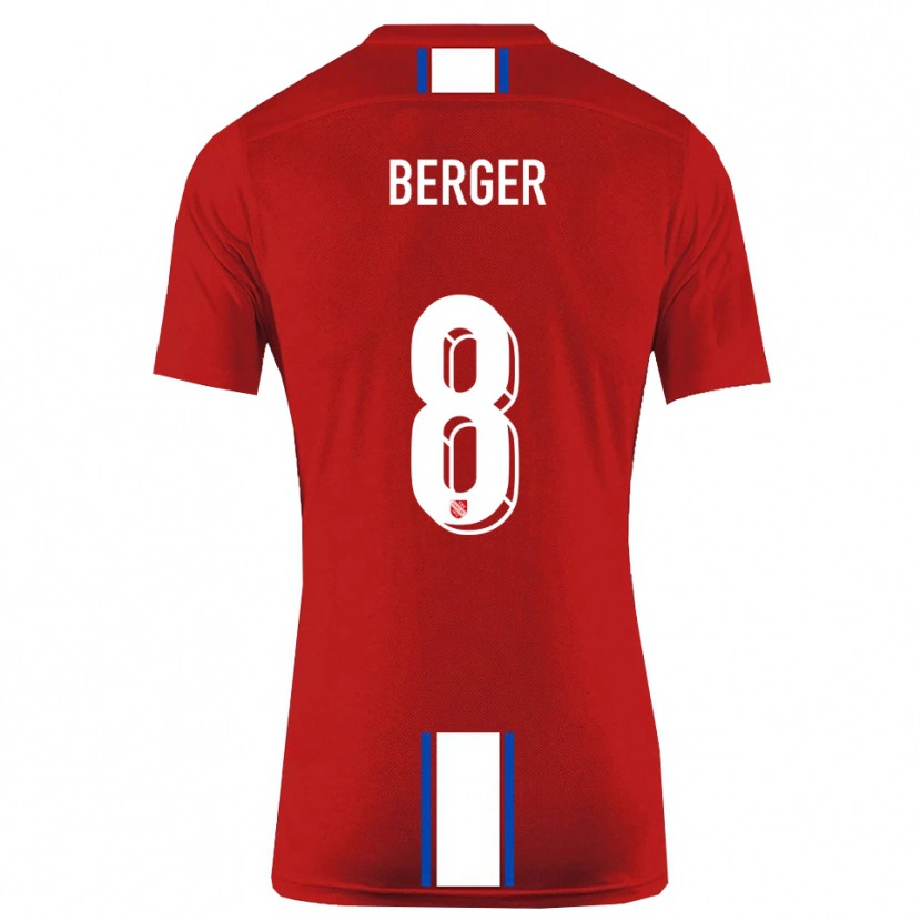 Danxen Women Johann Berger #8 Red White Home Jersey 2025/26 T-Shirt