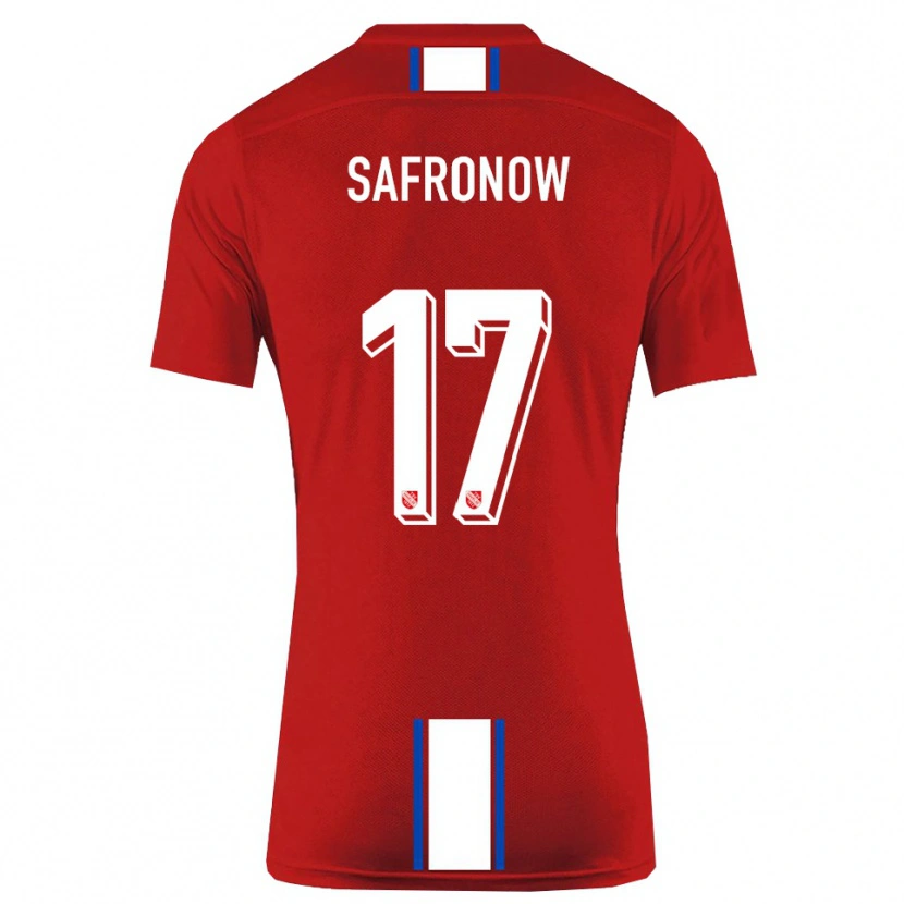 Danxen Women Maxim Safronow #17 Red White Home Jersey 2025/26 T-Shirt