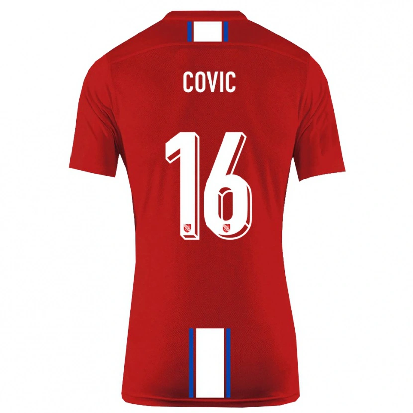 Danxen Women Rayen Covic #16 Red White Home Jersey 2025/26 T-Shirt