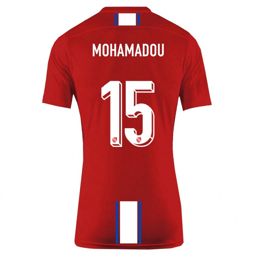 Danxen Women Akram-Dine Mohamadou #15 Red White Home Jersey 2025/26 T-Shirt