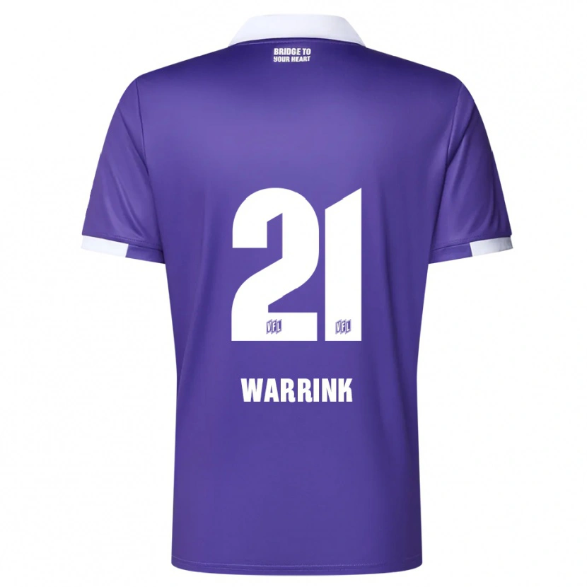 Danxen Women Marko Warrink #21 Purple White Home Jersey 2025/26 T-Shirt