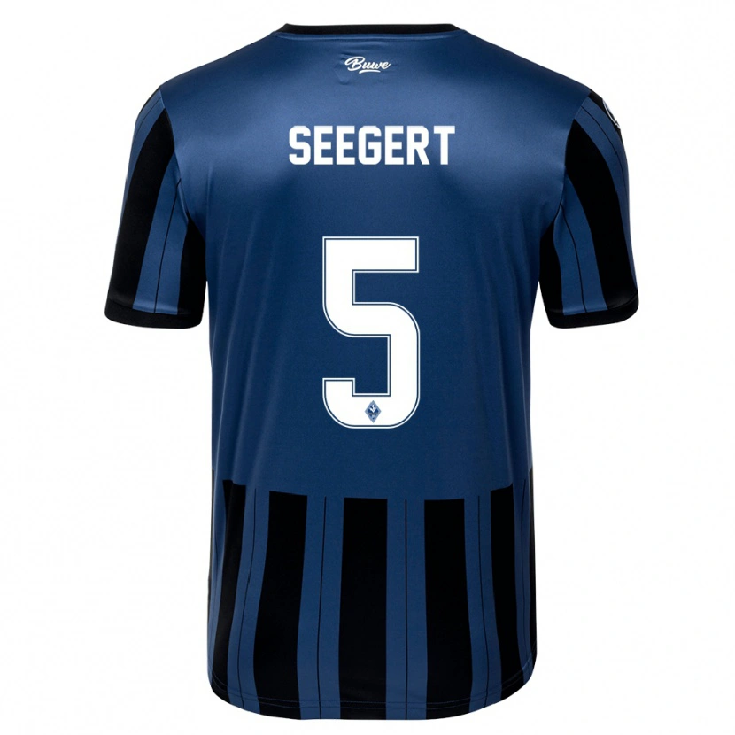 Danxen Women Marcel Seegert #5 Blue Gray Black Home Jersey 2025/26 T-Shirt