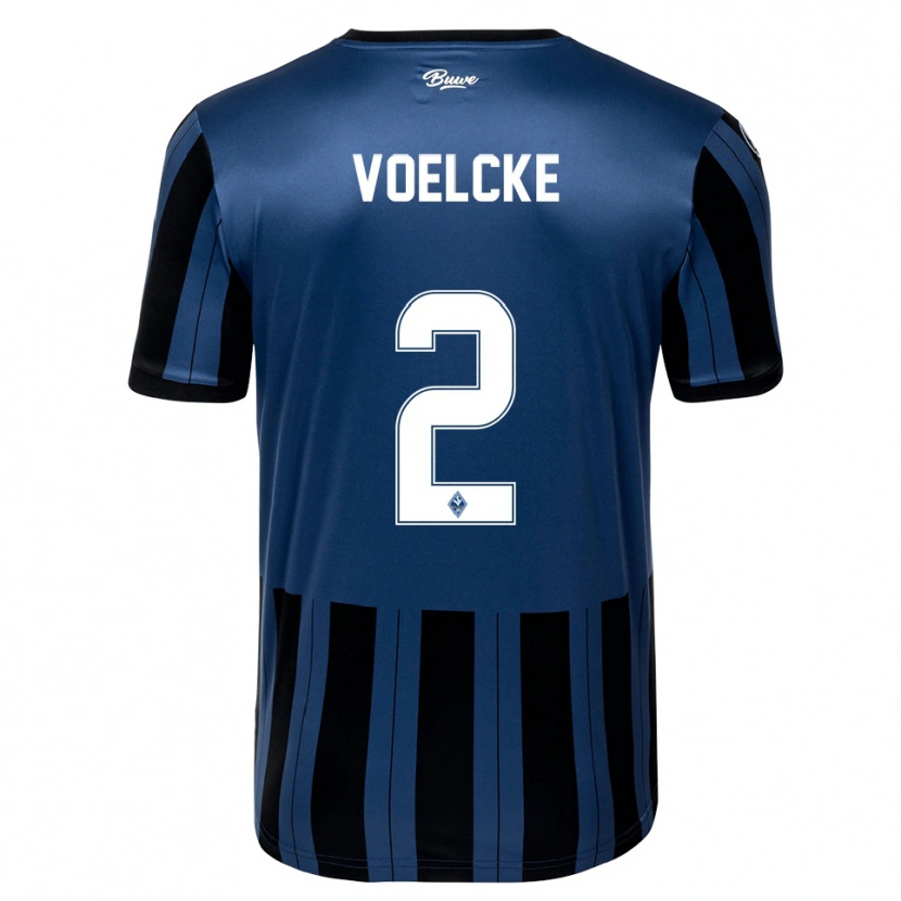 Danxen Women Sascha Voelcke #2 Blue Gray Black Home Jersey 2025/26 T-Shirt