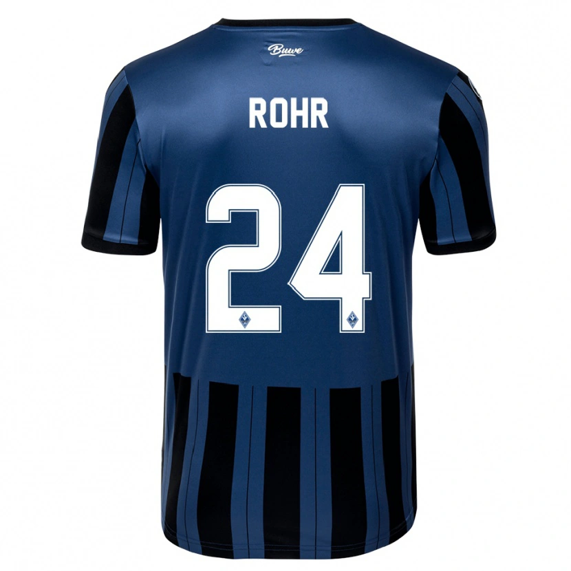 Danxen Women Elijah Rohr #24 Blue Gray Black Home Jersey 2025/26 T-Shirt