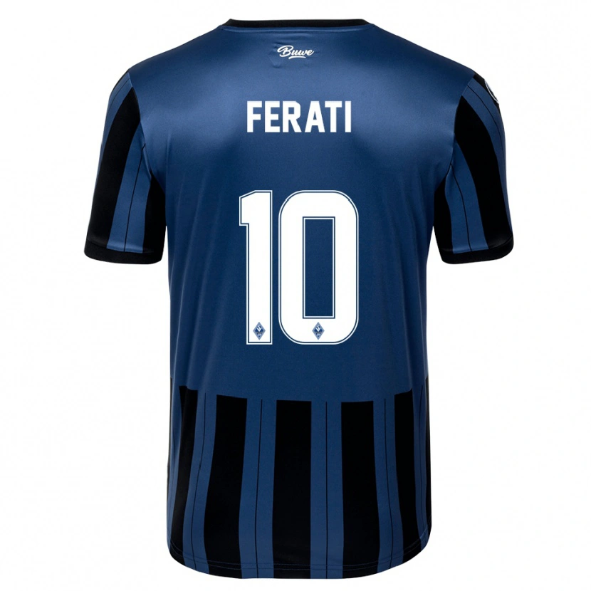 Danxen Women Arianit Ferati #10 Blue Gray Black Home Jersey 2025/26 T-Shirt