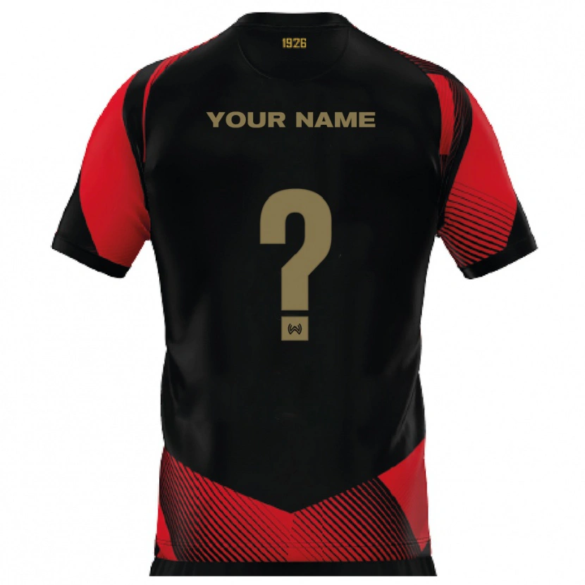 Danxen Women Your Name #0 Black Red Home Jersey 2025/26 T-Shirt