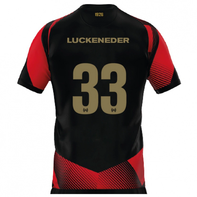 Danxen Women Felix Luckeneder #33 Black Red Home Jersey 2025/26 T-Shirt