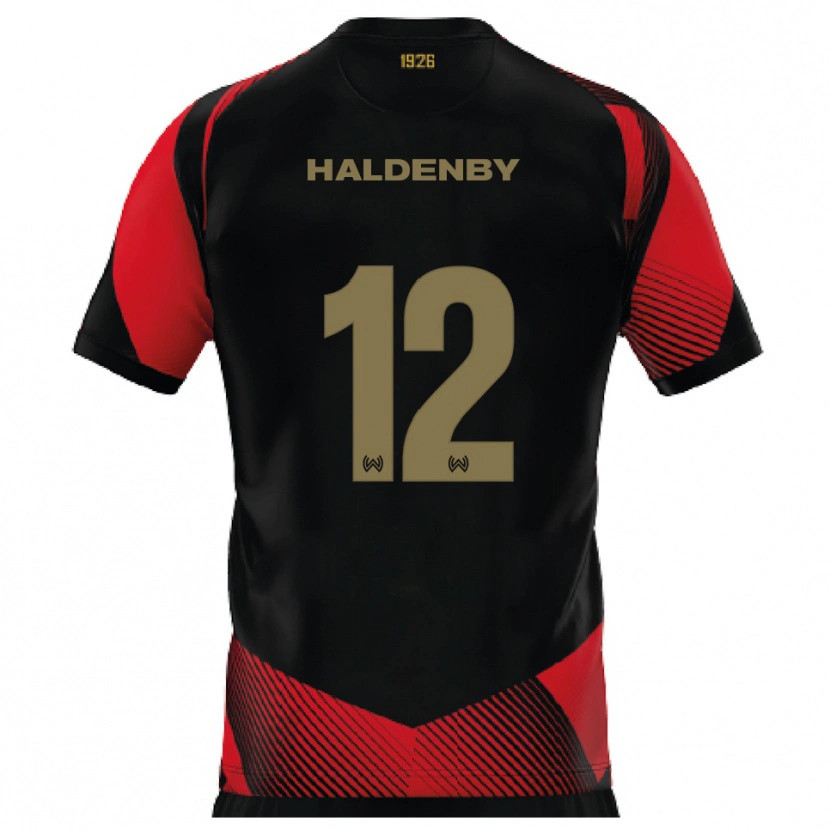 Danxen Women Ben Haldenby #12 Black Red Home Jersey 2025/26 T-Shirt