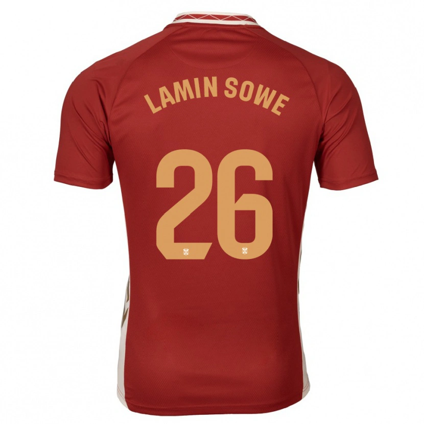 Danxen Women Ba Lamin Sowe #26 Burgundy Gold Away Jersey 2025/26 T-Shirt